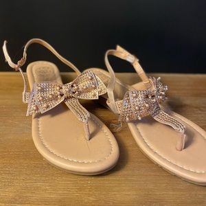 Studded Bow Sandals 6.5